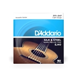 D'Addario EJ40 Light Gauge Silk and Steel Acoustic Guitar Strings 11-47