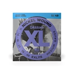 D'Addario EXL115 Medium Gauge Nickel Wound Electric Guitar Strings 11-49