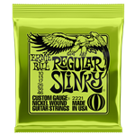 Ernie Ball P02221 Regular Slinky Nickel Wound Electric Guitar Strings 10-46 Gauge