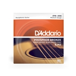 D'Addario EJ42 Medium Gauge Phosphor Bronze Resophonic Guitar Strings 16-56