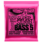 Ernie Ball P02824 Super Slinky 5-String Nickel Wound Electric Bass Strings 40-125