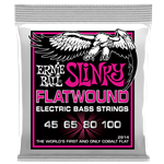 Ernie Ball P02814 Super Slinky Flatwound Electronic Bass Strings 45-100 Gauge