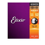 Elixir 16027 Phosphor Bronze Custom Light Gauge Acoustic Guitar Strings 11-52