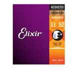 Elixir 16027 Phosphor Bronze Custom Light Gauge Acoustic Guitar Strings 11-52