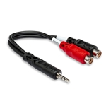 Hosa YRA-154 3.5mm TRS to Dual RCAF Stereo Breakout Cable