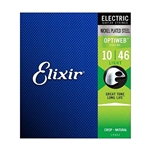 Elixir 19052 Nickel Plated Steel Light Gauge Electric Guitar Strings 10-46