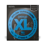 D'Addario ETB92-5 5-String Nylon Tapewound Medium Gauge Long Scale Electric Bass Strings 50-105