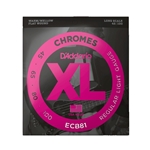 D'Addario ECB81 Chromes Regular Light Gauge Long Scale Electric Bass Strings 45-100