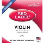 Super-Sensitive 2105 Red Label 3/4 Violin Strings