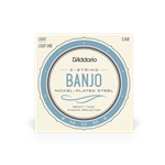 D'Addario EJ60 Nickel-Plated Steel 9-20 Regular Light Loop End 5-String Banjo Strings