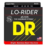 DR MH-45 Lo-Rider Stainless Steel Hex Core Electric Bass Strings 45-105