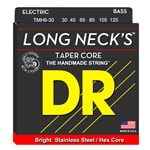 DR TMH6-30 Long-Necks Taper Stainless Steel Hex Electric Bass Strings 30-125
