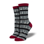 Bamboo Sheet Music Socks - Size 9-11