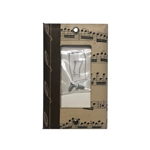 Custom 1x Square Light Switch Cover - Sheet Music with Leaf Design