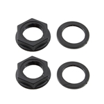 Allparts EP-4974-023 Replacement Nut and Washers for Marshall® Jacks - Black, Pack of 2