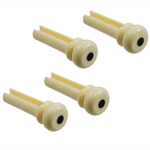 Allparts BP-0677-028 Grooved Acoustic Bass Bridge Pins - Cream