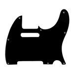 Allparts PG-0562-033 8-Hole Pickguard for Telecaster® - Black 3-ply (B/W/B) .090