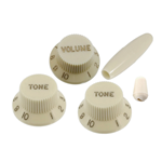 Allparts PK-0178-050 Complete Knob Set for Stratocaster® - Parchment