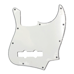 Allparts PG-0755-035 Pickguard for Jazz Bass® - White 3-ply (W/B/W) .090