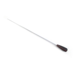 PaGu Opus Large Baton - 13.5" Shaft, 2.5" Grey/Red Wood Handle