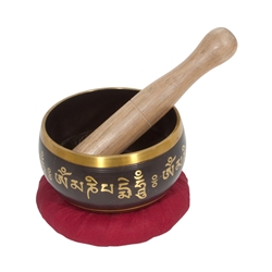 Dobani SGBD400P 4.5" Decorated Singing Bowl - Buddha Design