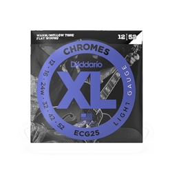 D'Addario ECG25 Light Gauge Chromes Electric Guitar Strings 12-52