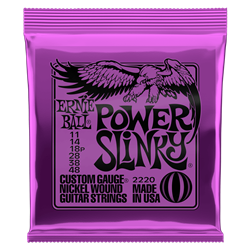 Ernie Ball P02220 Power Slinky Nickel Wound Electrc Guitar Strings 11-48 Gauge