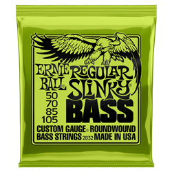 Ernie Ball P02832 Regular Slinky Nickle Wound Electric Bass Strings 50-105 Gauge