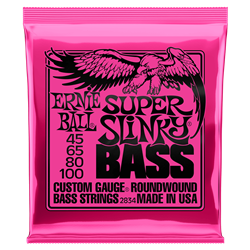 Ernie Ball P02834 Super Slnky Nickle Wound Electric Bass Strings 45-100 Gauge