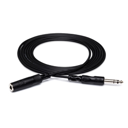 Hosa HPE-310 Headphone Extension Cable - 1/4 in TRS to 1/4 in TRS