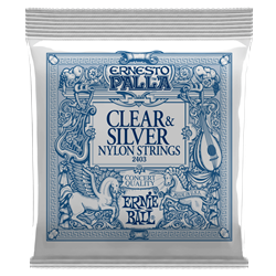 Ernie Ball P02403 Ernesto Palla Clear & Silver Nylon Classical Guitar Strings