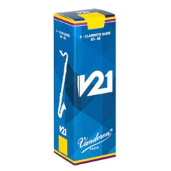 Vandoren V21 Bass Clarinet Reeds - Box of 5