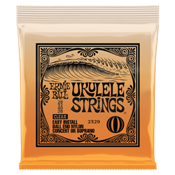 Ernie Ball P02329 Concert or Soprano Nylon Ball End Ukulele Strings - Clear