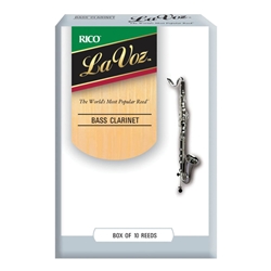 Rico La Voz Bass Clarinet Reeds - Box of 10