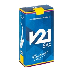 Vandoren V21 Alto Saxophone Reeds - Box of 10