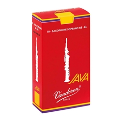 Vandoren Java Red Soprano Saxophone Reeds - Box of 10