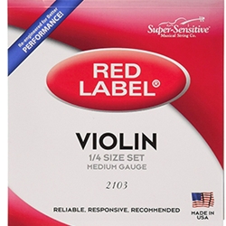 Super-Sensitive 2103 Red Label 1/4 Violin Strings