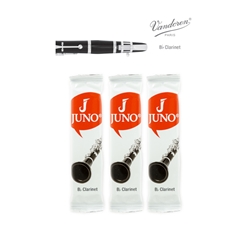 Vandoren Juno Bb Clarinet Reeds - 3 Reed Card