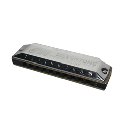Huang INS103A Silvertone Deluxe Harmonica - Key of A