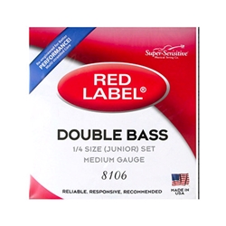 Super-Sensitive 8106 Red Label 1/4 Double Bass Strings