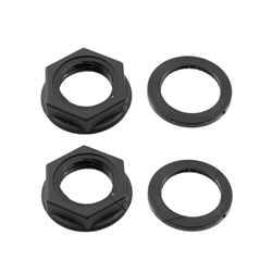 Allparts EP-4974-023 Replacement Nut and Washers for Marshall® Jacks - Black, Pack of 2