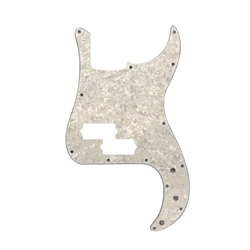 Allparts PG-0750-055 Pickguard for Precision Bass® - White Pearloid 4-ply (WP/W/B/W) .100