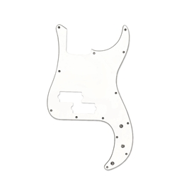 Allparts PG-0750-035 Pickguard for Precision Bass® - White 3-ply (W/B/W) .090