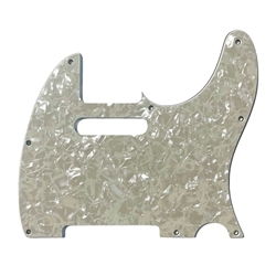 Allparts PG-0562-065 8-Hole Pickguard for Telecaster® - Parchment Pearloid 4-ply (PP/P/B/P) .100