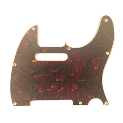 Allparts PG-0562-044 8-Hole Pickguard for Telecaster® - Red Tortoise 3-ply (RT/W/B) .090