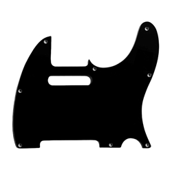 Allparts PG-0562-033 8-Hole Pickguard for Telecaster® - Black 3-ply (B/W/B) .090