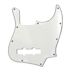 Allparts PG-0755-035 Pickguard for Jazz Bass® - White 3-ply (W/B/W) .090