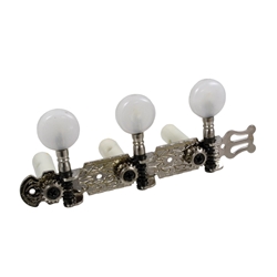 Allparts TK-0126-001 Classical Tuner Set with Pearloid White Buttons