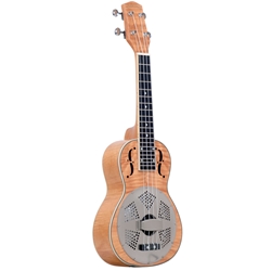 RESOMAPLE/CONCERT Gold Tone Concert-Scale Curly Maple Resonator Ukulele w/Bag