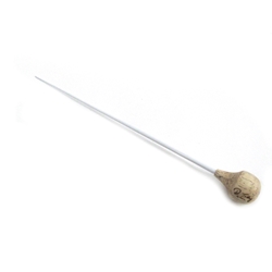 PaGu Damon Talley Baton - 12" Shaft, 1.75" Light Spalted Handle